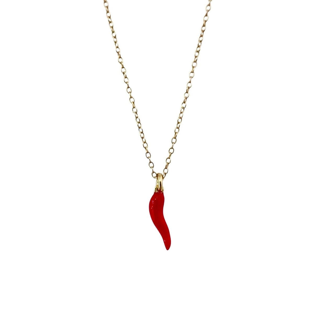 Envogems Red Chili Pendant Necklace - Durable Stainless Steel
