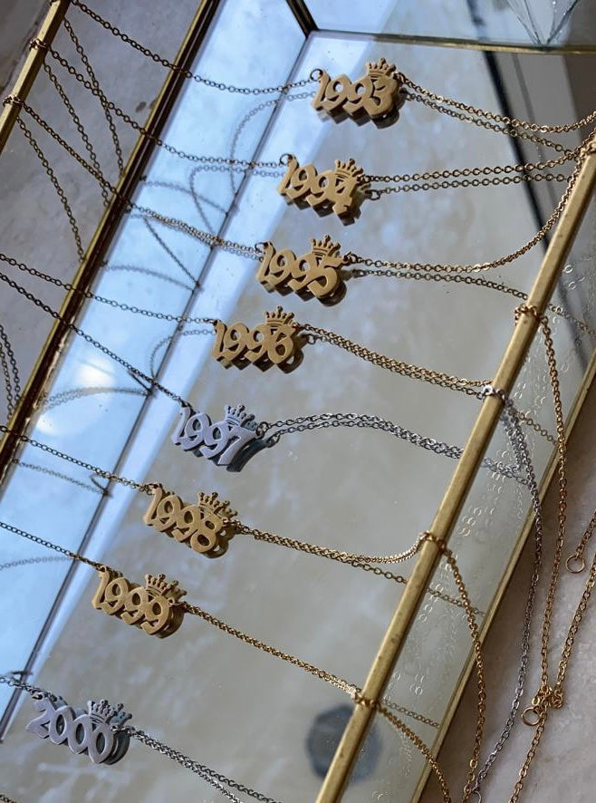 Envogems Birth Year Necklace - Durable Stainless Steel Design