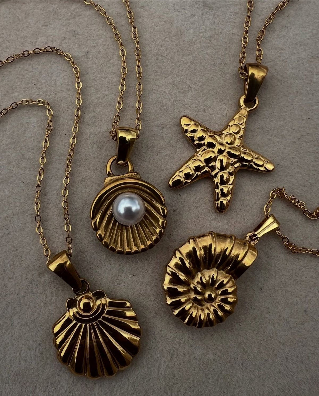 Envogems Seashell Pendant Necklace - Durable Stainless Steel