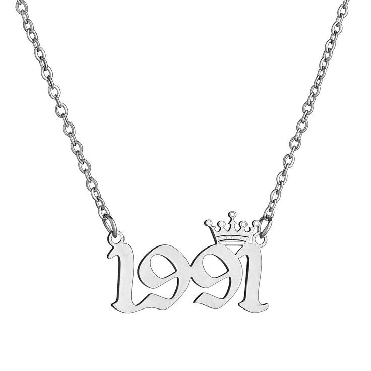 Envogems Birth Year Necklace - Durable Stainless Steel Design