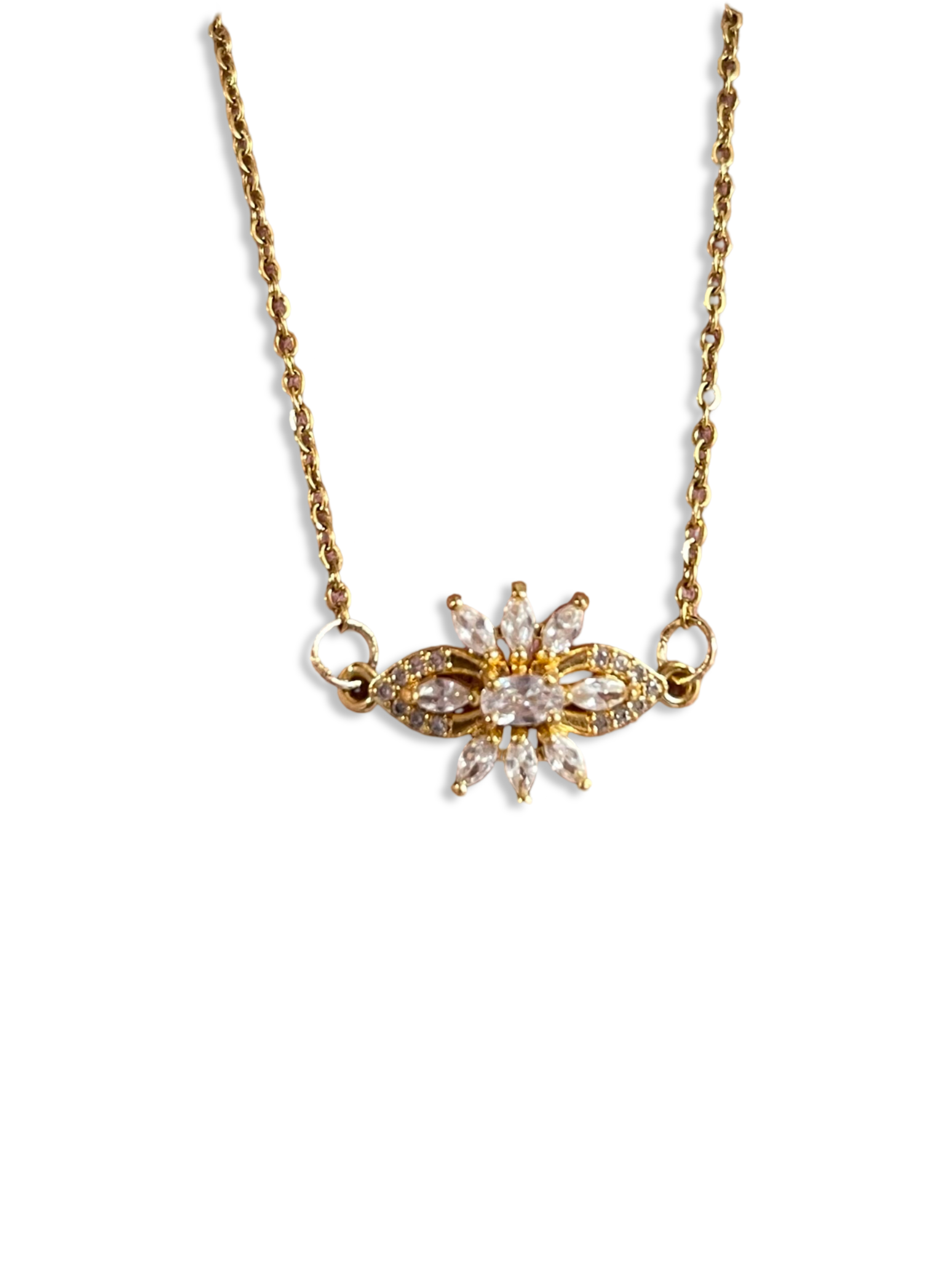 Envogems Radiant Crystal Blossom Necklace