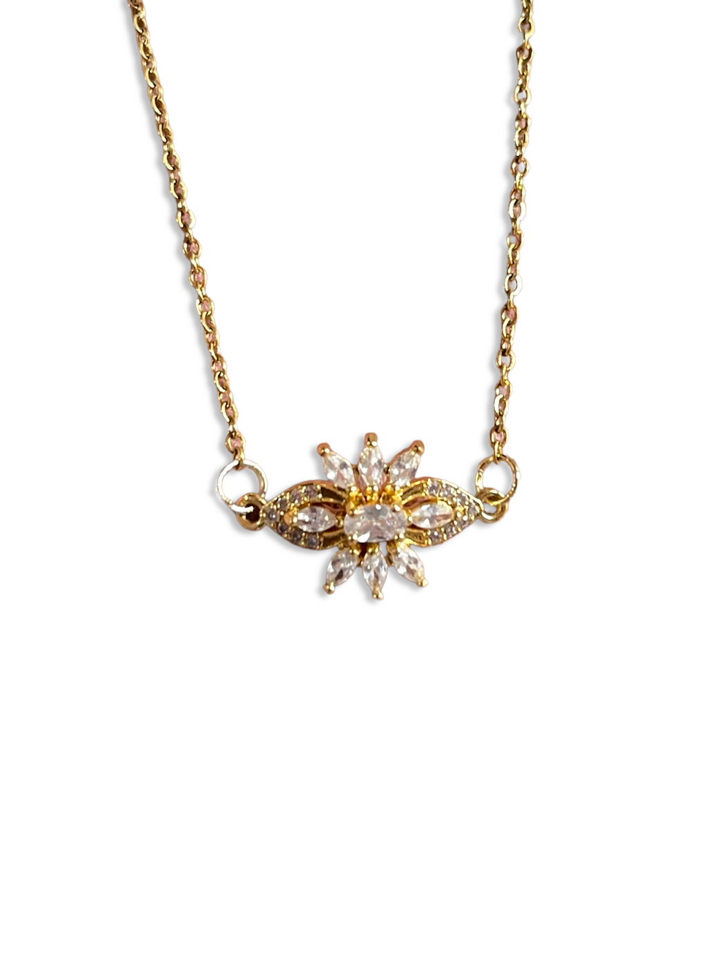 Envogems Radiant Crystal Blossom Necklace