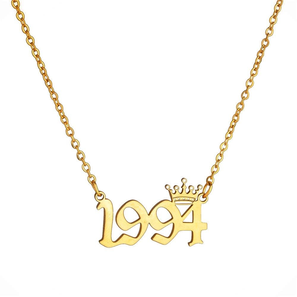 Envogems Birth Year Necklace - Durable Stainless Steel Design