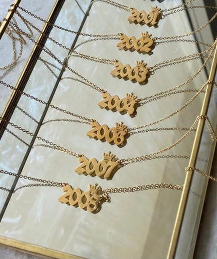 Envogems Birth Year Necklace - Durable Stainless Steel Design