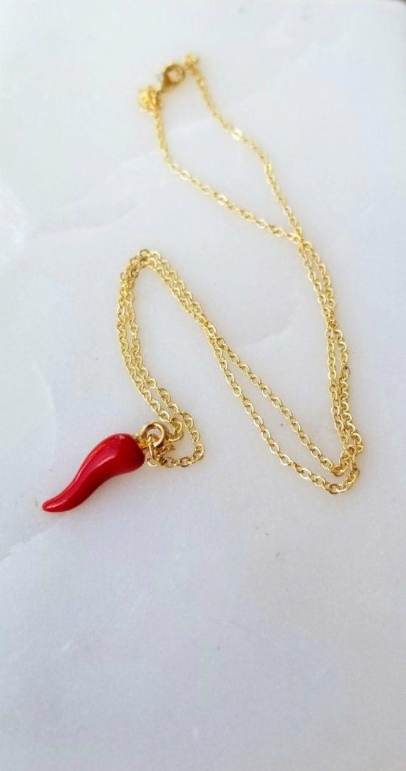 Envogems Red Chili Pendant Necklace - Durable Stainless Steel