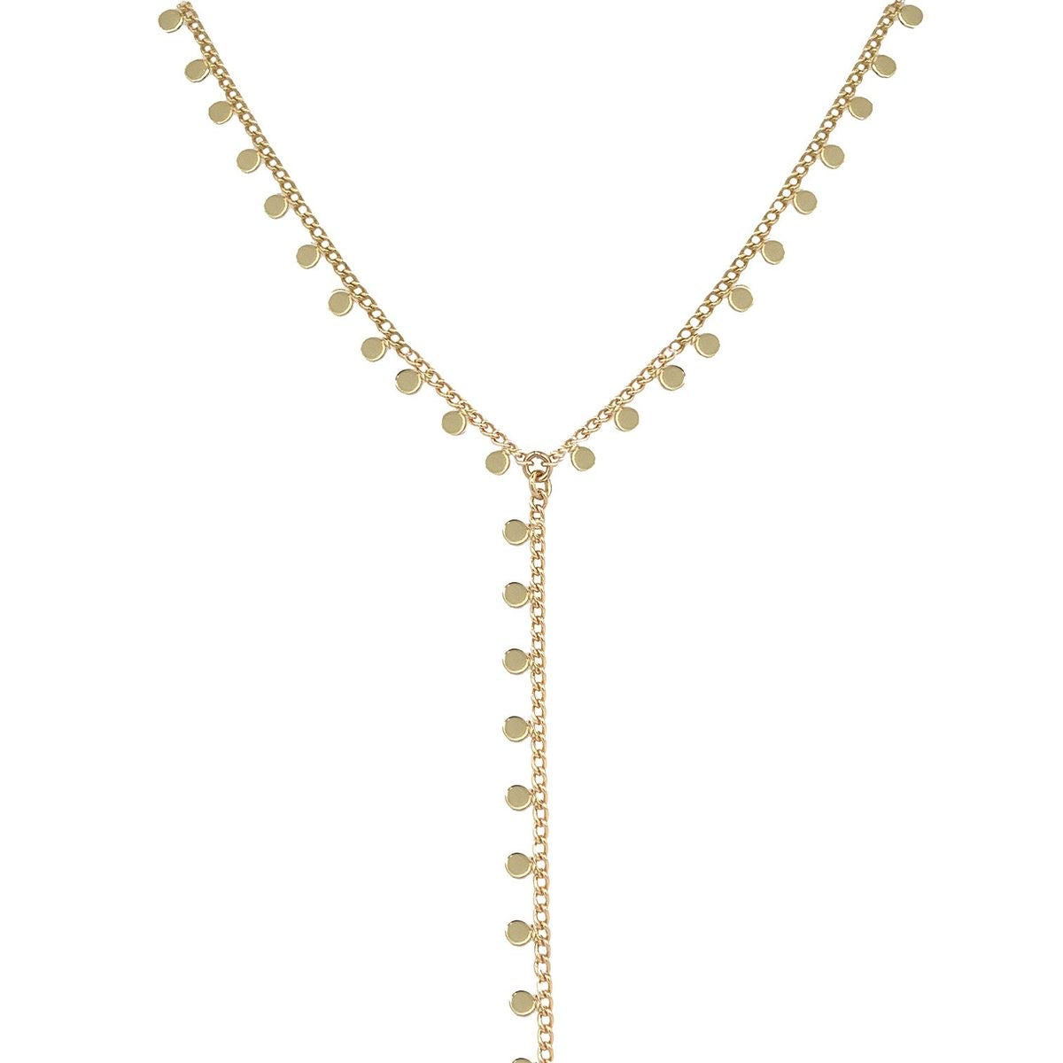 Envogems Gold-Plated Dotted Drop Necklace