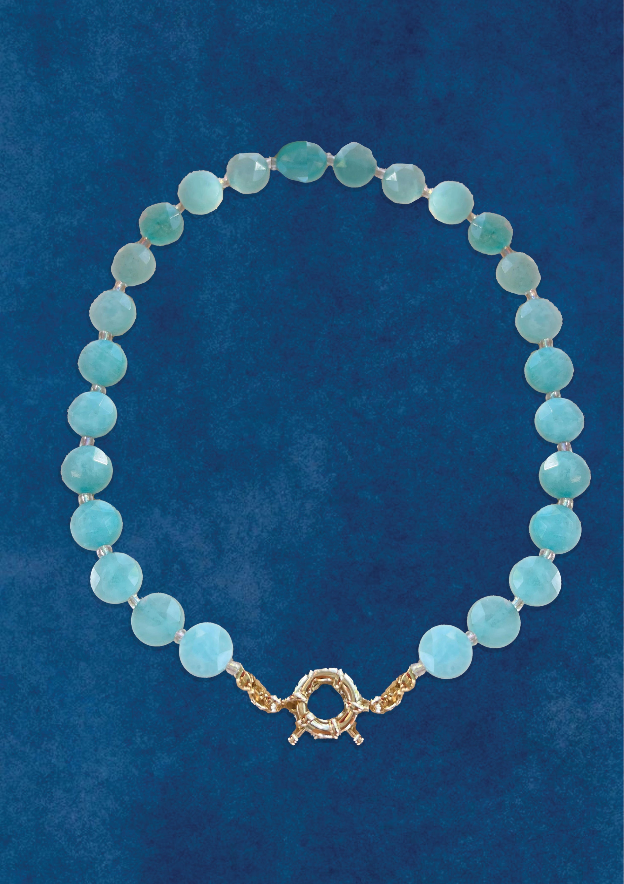Envogems Deep Blue Natural Stone Necklace