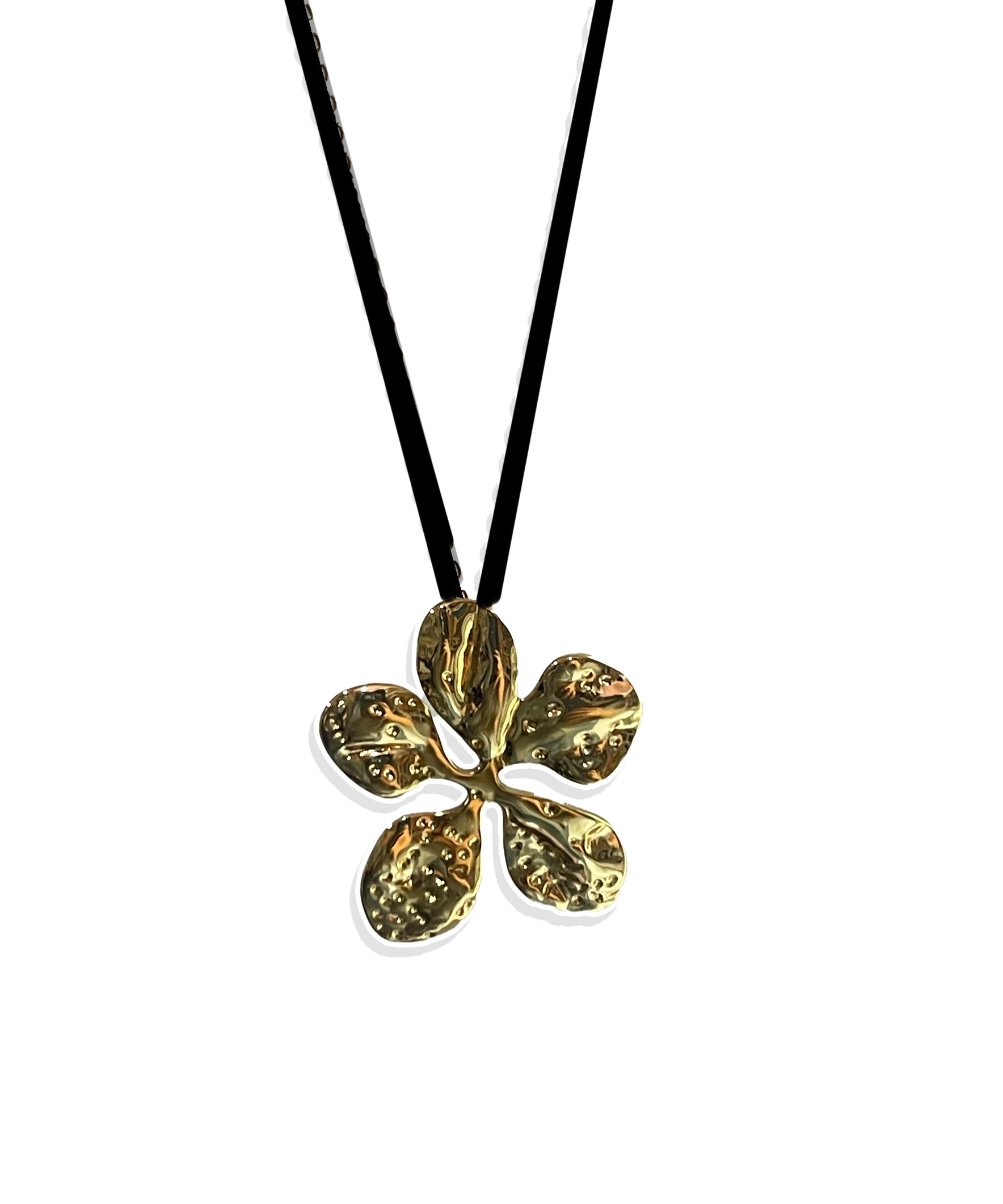 Envogems Bold Floral Pendant Necklace in Stainless Steel