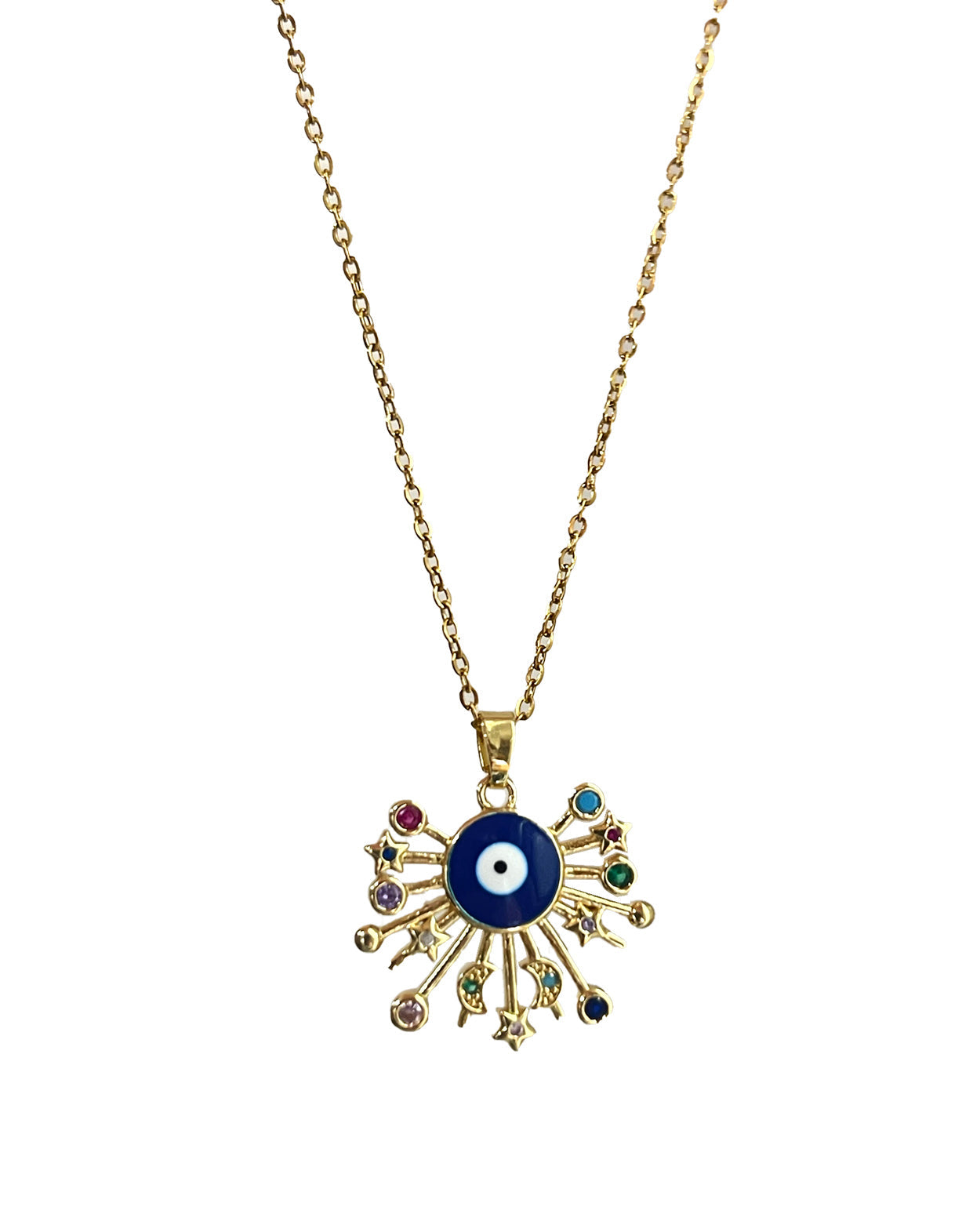 Envogems Evil Eye Statement Necklace - Durable Stainless Steel Design